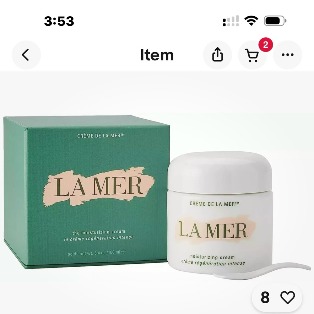 La Mer Moisturizing Cream.  3.4 - Picture 2 of 2